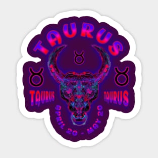 Taurus 2a Mulberry Sticker